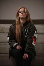 Lade das Bild in den Galerie-Viewer, PROVOCATEUR -  Olive Green Bomber Jacket Unisex
